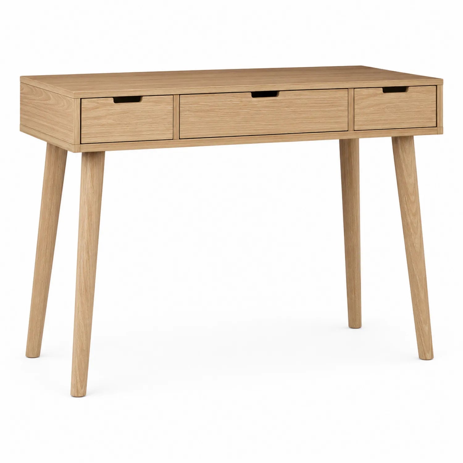Scrivania in Legno con Tre Cassetti 120x55x75 cm