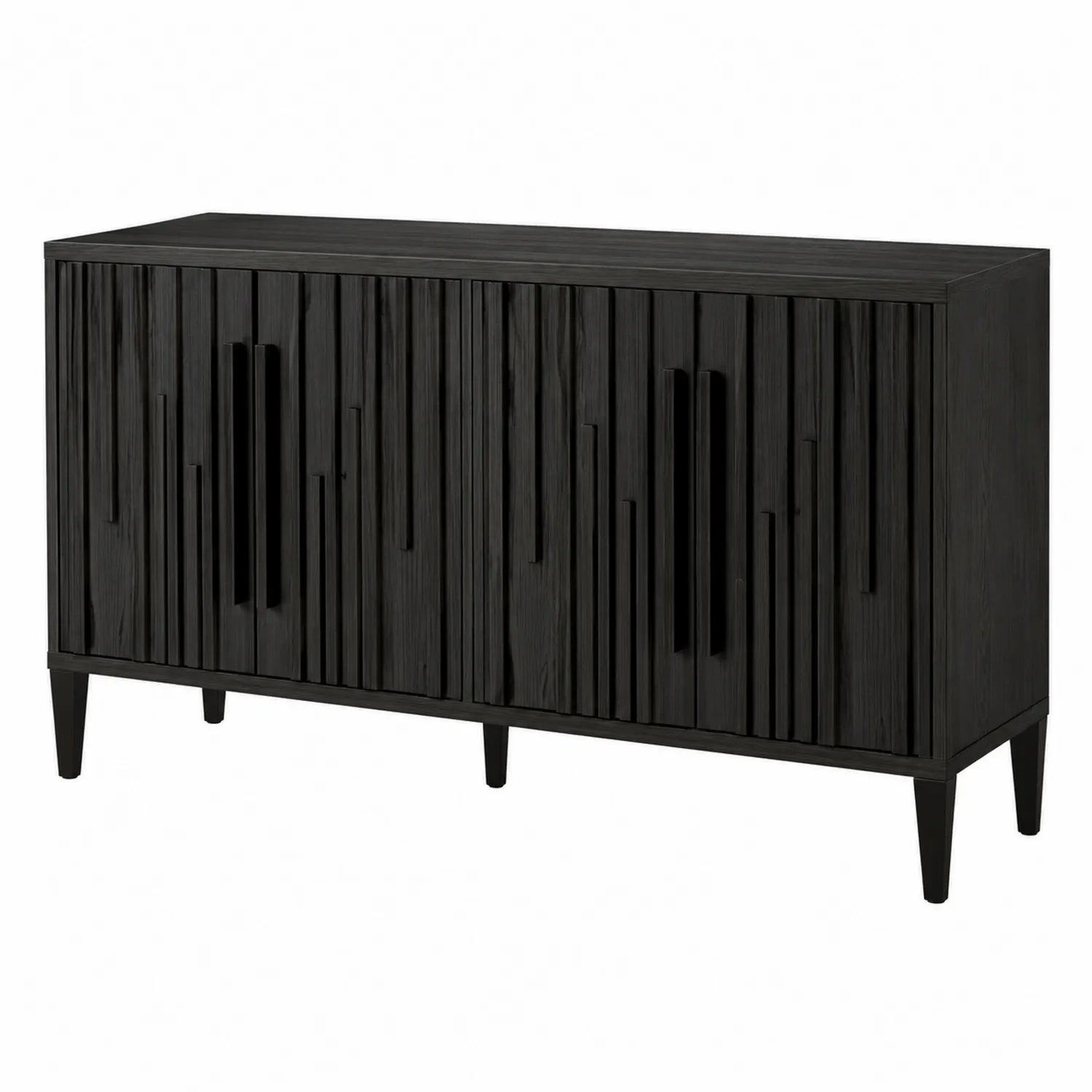 Credenza rettangolare in legno nero